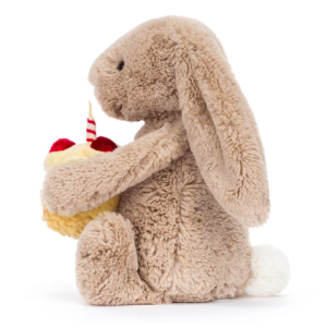 Peluche Lapin bashful beige Birthday - Jellycat