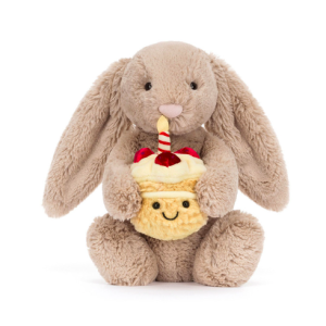 Peluche Lapin bashful beige Birthday - Jellycat