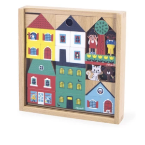 Coffret de 36 cubes en bois - Ville - Janod