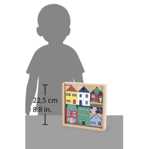 Coffret de 36 cubes en bois - Ville - Janod