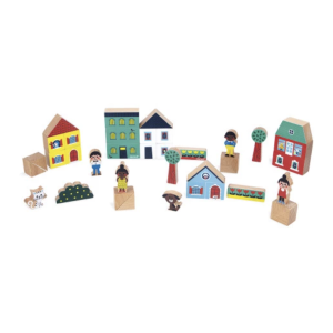 Coffret de 36 cubes en bois - Ville - Janod