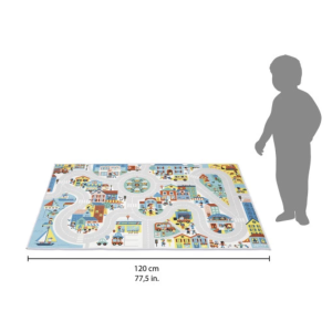 Tapis avec circuit Ville  - Cross Roads - Janod
