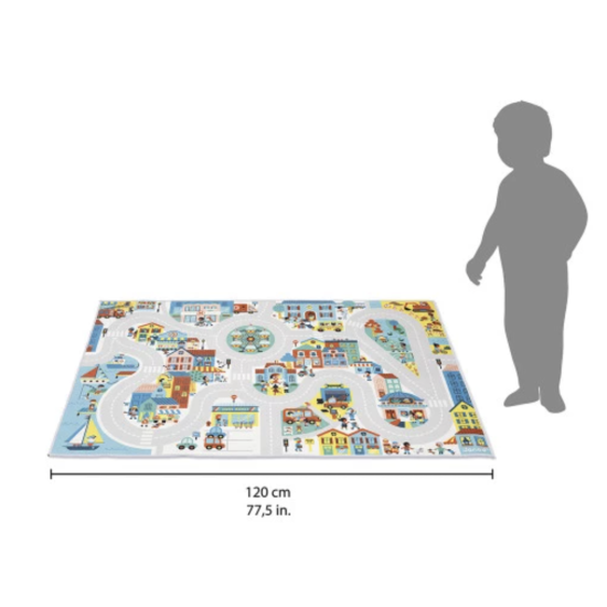 Tapis avec circuit Ville  - Cross Roads - Janod
