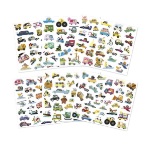 Stickers Véhicules - 200 autocollants - Janod