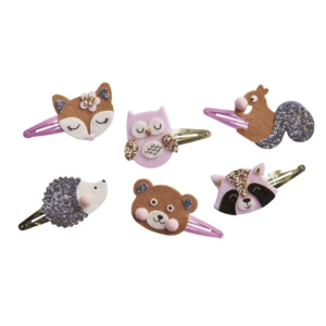 6 barrettes pailletées à créer - Pretty Forest - Janod