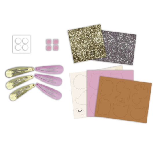 6 barrettes pailletées à créer - Pretty Forest - Janod