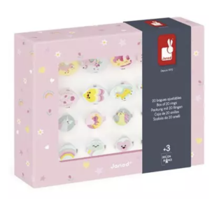 Assortiment de 20 bagues - Licornes - Janod