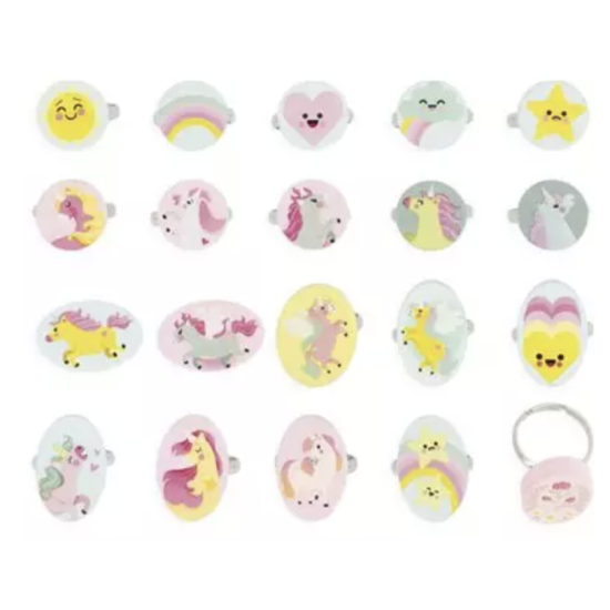 Assortiment de 20 bagues - Licornes - Janod