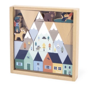 Coffret de 35 cubes en bois - Vallée blanche - Janod