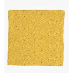 Set de 3 langes imprimés - Bleu/Jaune/Blanc - Puce et Pilou - Moulin Roty