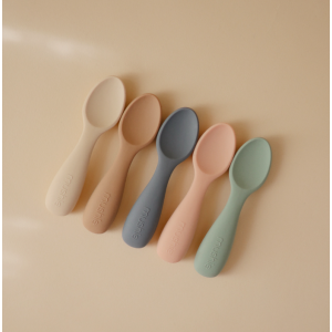 Lot de 2 cuillère bébé Blush -Shifting sand - Mushie