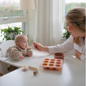 Lot de 2 cuillère bébé Blush -Shifting sand - Mushie