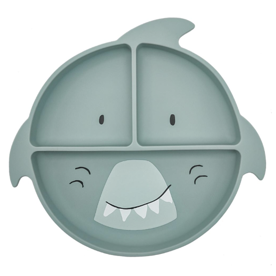 Assiette compartimentée à ventouse - Mr Shark - Trixie