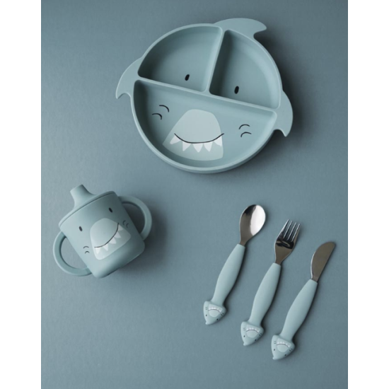 Assiette compartimentée à ventouse - Mr Shark - Trixie