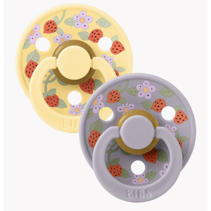 Pack 2 tétines Bibs x Liberty - Fraises/Crèmes