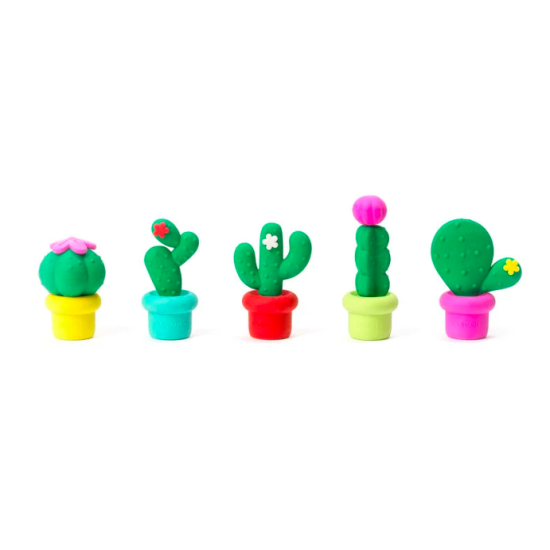 Set de 5 gommes parfumées Free Hugs Cactus - Legami