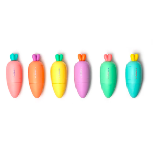 Set de 6 mini surligneurs - Carottes - Legami