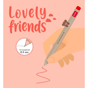 Stylo à encre gel Ours - Lovely Friends - Legami