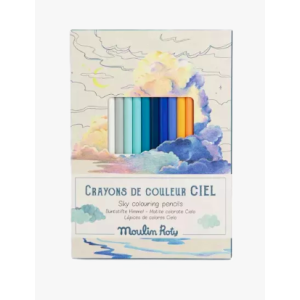 Coffret de 12 crayons de couleur + cartes - L'explorateur - Le Jardin Du Moulin