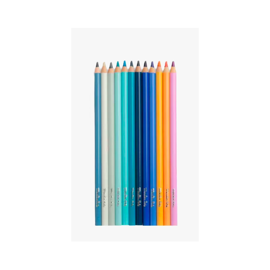 Coffret de 12 crayons de couleur + cartes - L'explorateur - Le Jardin Du Moulin