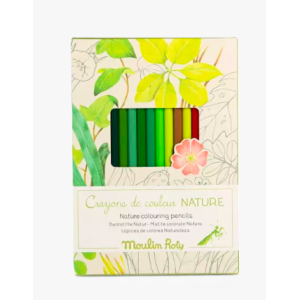 Coffret de 12 Crayons de couleur + cartes -  Le Botaniste Le Jardin du Moulin