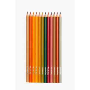 Coffret de 12 Crayons de couleur + Cartes -  Le jardinier - Le Jardin du Moulin