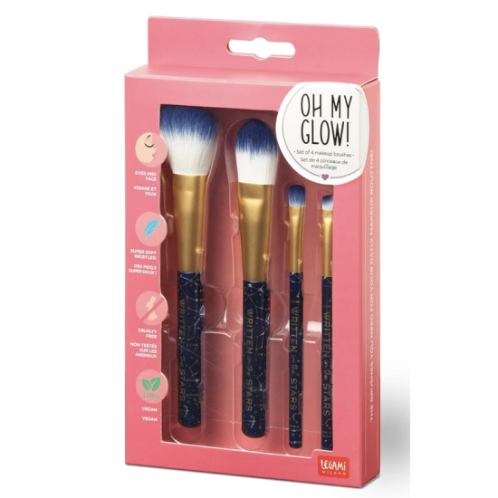 Set de 4 pinceaux de maquillage - Legami