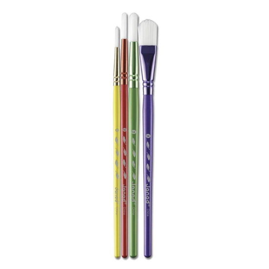 Kit de 4 pinceaux synthétiques - Janod