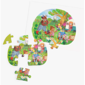 4 mini puzzles des repas ( 4 X 12 pièces) -Les Minouchkas - Moulin Roty