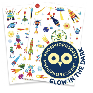 Tatouages phosphorescents - Espace Oddity - Djeco