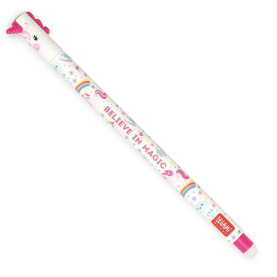 Stylo à encre gel effaçable - Licorne - Legami