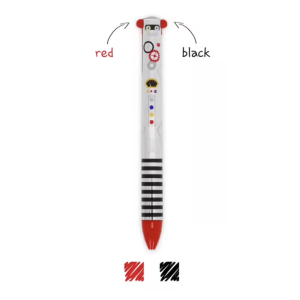 Stylo à bille deux couleurs - Robot - Legami