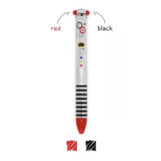 Stylo à bille deux couleurs - Robot - Legami