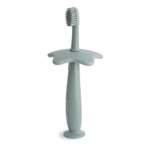 Brosse à dents d'apprentissage en silicone - Etoile - Campridge Blue - Mushie