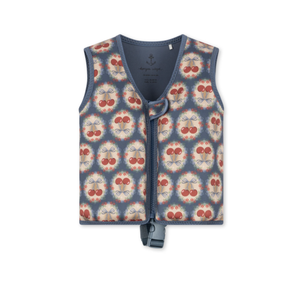 Gilet de flottaison Cherry Bow Blue - 3/6 ans - Konges Slojd