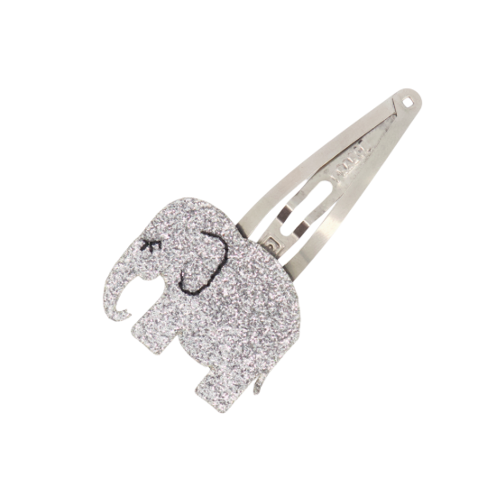 BARRETTE ELEPHANT ARGENTÉE - OBI OBI