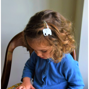 BARRETTE ELEPHANT ARGENTÉE - OBI OBI