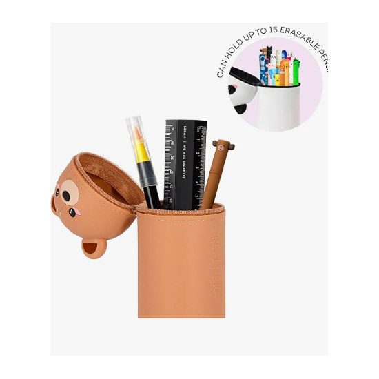 Trousse 2 en 1 Kawaii Teddy Bear - Silicone souple - Legami