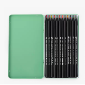 12 crayons de couleur multicolores - Tout autour du Monde - Moulin Roty