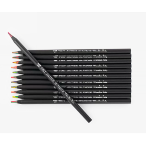 12 crayons de couleur multicolores - Tout autour du Monde - Moulin Roty
