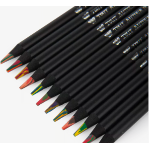 12 crayons de couleur multicolores - Tout autour du Monde - Moulin Roty