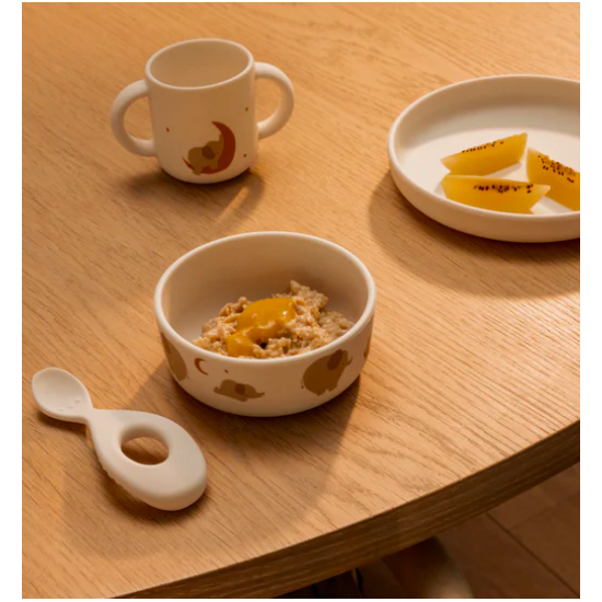 Set repas Vivi - Elephant / Creme de la creme - Liewood