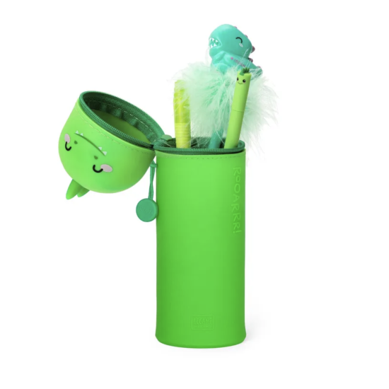 Trousse 2 en 1 Kawaii Dino - Silicone souple - Legami