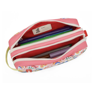 Trousse scolaire double compartiment Happiness - Hello Hossy