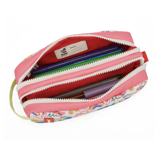 Trousse scolaire double compartiment Happiness - Hello Hossy