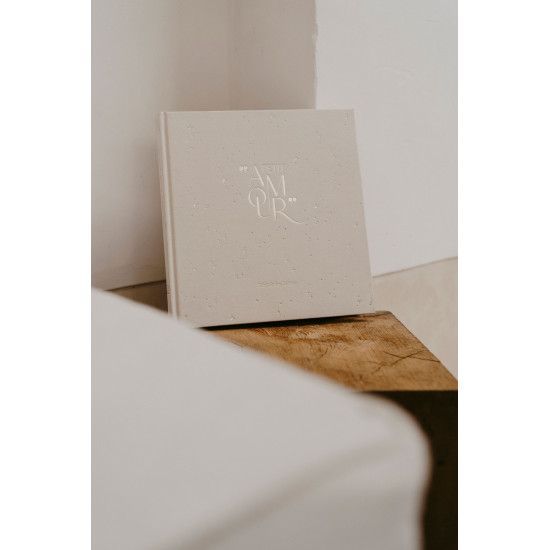 Livre de Naissance "Petit Amour" beige - Zakuw