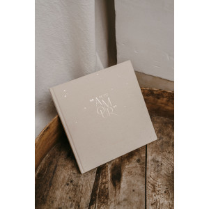 Livre de Naissance "Petit Amour" beige - Zakuw