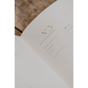 Livre de Naissance "Petit Amour" beige - Zakuw