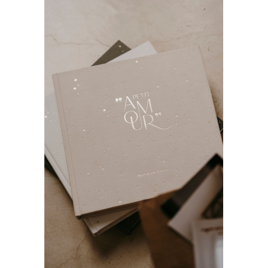 Livre de Naissance "Petit Amour" beige - Zakuw