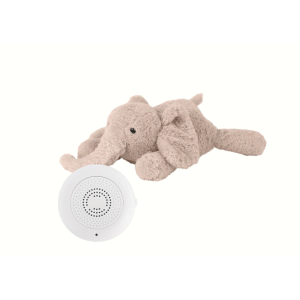 Peluche bruits blancs rechargeable - George l'éléphant Beige - Flow Amsterdam